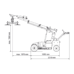 GW425 materials handler dimensions