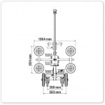 upt250-glass-suction-dimensions